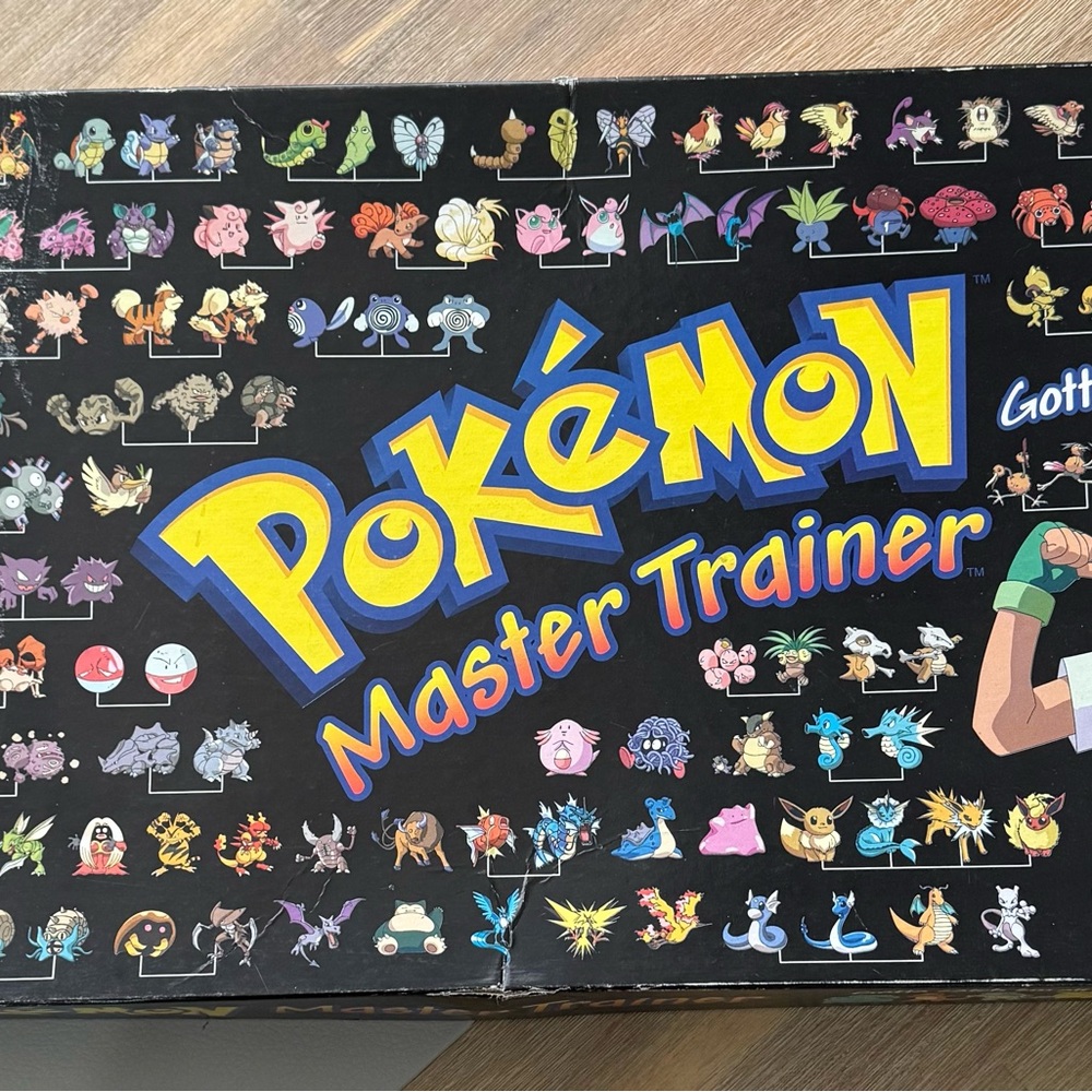 Pokemon Master Trainer Board Game Vintage 1999